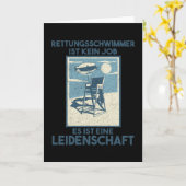 Ontwerpbeschermer van reddingszwemmer kaart (Gele Bloem)