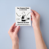 Ontwerpbrochure voor de Cartoon van elektrische se Flyer (Hand)