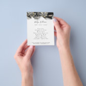 Ontwerpbrochure voor zwarte vloeistoffen flyer (Hand)