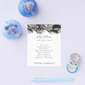 Ontwerpbrochure voor zwarte vloeistoffen flyer (Enkel)