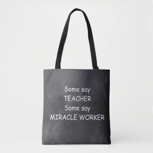 Ontwerpcadeauidee voor docenten Mirakel Worker Cha Draagtas (Voorkant)