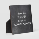 Ontwerpcadeauidee voor docenten Mirakel Worker Cha Fotoplaat (Voorkant)