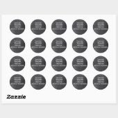 Ontwerpcadeauidee voor docenten Mirakel Worker Cha Ronde Sticker (Vel)