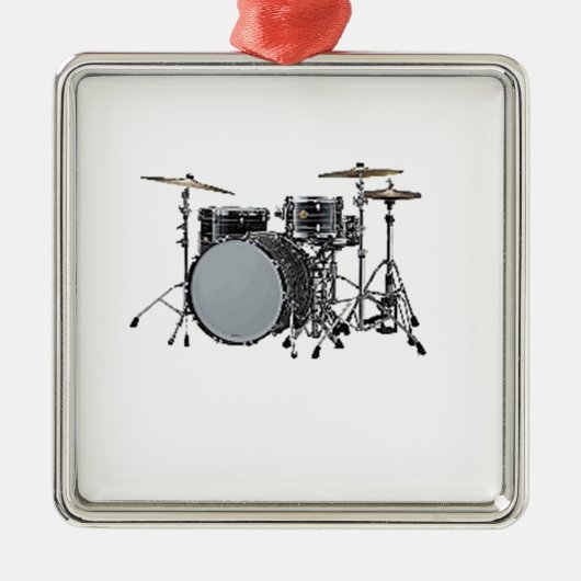 Ontwerpcadeaus en producten van "drumkit" metalen ornament (Voorkant)