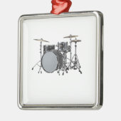 Ontwerpcadeaus en producten van "drumkit" metalen ornament (Links)