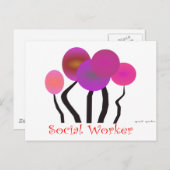 Ontwerpcadeaus voor kunstwerk voor maatschappelijk briefkaart (Voorkant / Achterkant)