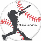 Ontwerpcontrole van de Baseball-batterij Sticker (Voorkant)