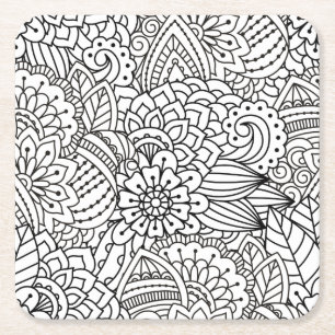 Ontwerpdeeg ventilator vierkante kartonnen onderzetter