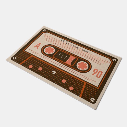 Ontwerpdeuromte voor tapes en cassettedesign deurmat (Schuin)