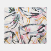 ontwerpelement van acrylverf fleece deken (Voorkant (Horizontaal))