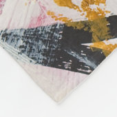 ontwerpelement van acrylverf fleece deken (Hoek)