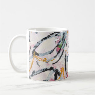 ontwerpelement van acrylverf koffiemok