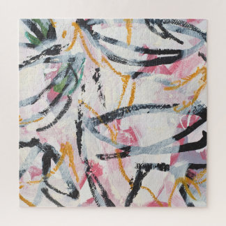 ontwerpelement van acrylverf legpuzzel