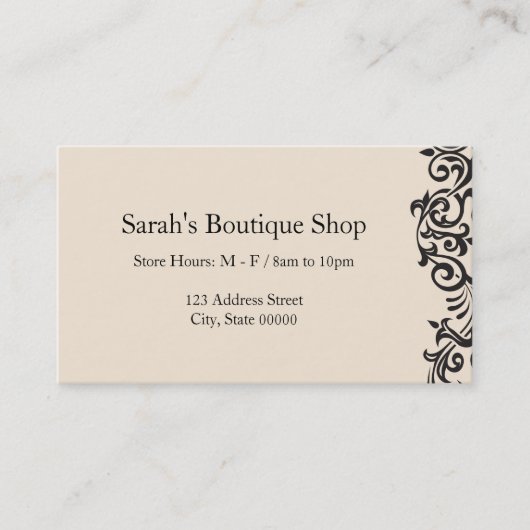 Ontwerpelement Visitekaartje (Voorkant)