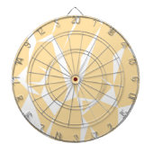 Ontwerpelementen goudwit dartbord (Voorkant)