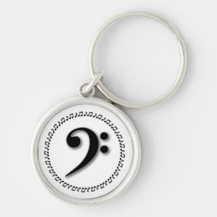 Ontwerpen van Clef Music Note Sleutelhanger