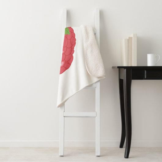 Ontwerpen van frambozenfruit sherpa deken (In situ)