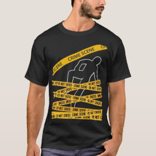 Ontwerpen van tape voor misdaadonderzoek t-shirt