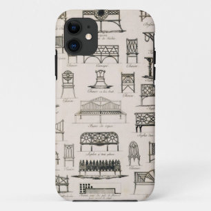 Ontwerpen voor tuinstoelen, uit 'A Compendium of D iPhone 11 Hoesje