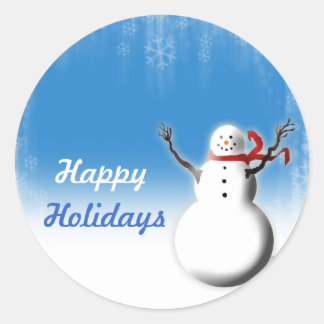 Ontwerpenveloppen voor kerstseizoen ronde sticker