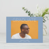 Ontwerper Afstudeerder Modern twee Afstuderen Foto Aankondiging (Staand voorkant)