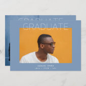 Ontwerper Afstudeerder Modern twee Afstuderen Foto Aankondiging (Voorkant / Achterkant)