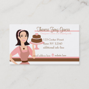 Ontwerper Bakedgoods-Cake Visitekaartje