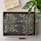 Ontwerper Bloemen Hart Patroon Tissuepapier (Geschenk)