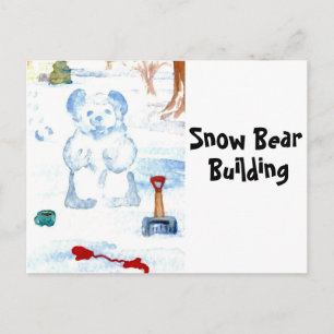 Ontwerper Briefkaart 2 van de "Sneeuwbouw" van het