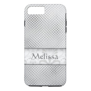 Ontwerper die het Patroon van de Bling Damask gepe iPhone 8 Plus / 7 Plus Hoesje