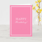 Ontwerper Geïnspireerd roze Kaart (Gele Bloem)
