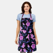 Ontwerper Geïnspireerde Floral Pattern Kitchen Schort (Gedragen)