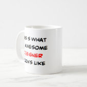 ontwerper, geweldige koffiemok (Voorkant links)