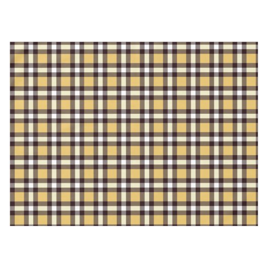 Ontwerper gingham patroon geel en zwart tafelkleed (Voorkant (Horizontaal))