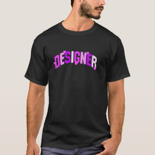 Ontwerper Hart Tekst Passievolle Uitdrukking T-shirt