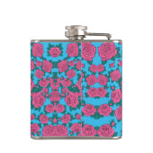 Ontwerper Hip Flask 7 Oz - Nutcase - Skull'N'Rozen Heupfles (Achterkant)