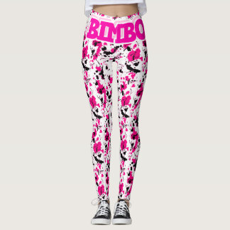 Ontwerper Luxury Pink Bimbo Sissy-Leggings Leggings