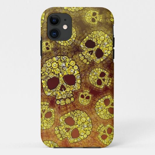 Ontwerper Mode Skulls iPhone 5 Hoesje (Achterkant)