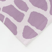 Ontwerper Paarse monogram Giraffe Afdrukken en Naa Fleece Deken (Hoek)