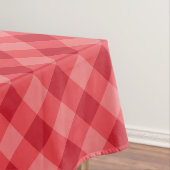 Ontwerper plaid patroon rood en roze tafelkleed (Voorbeeld)