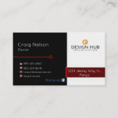 Ontwerper professioneel visitekaartje (Voorkant)