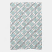 Ontwerper Pset Pattern Blue Grey Brown Theedoek (Verticaal)