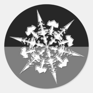 Ontwerper Snowflake Holiday Cards Envelope Sticker