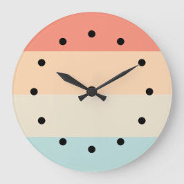 Ontwerper Stripes Pattern Kitchen Wall Declokken Grote Klok