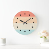 Ontwerper Stripes Pattern Kitchen Wall Declokken Grote Klok (Huis)