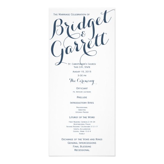 Ontwerper Tekst Navy Blue Reclamekaart (Voorkant)