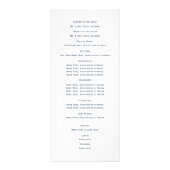 Ontwerper Tekst Navy Blue Reclamekaart (Achterkant)