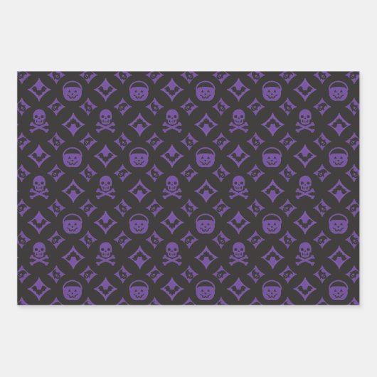 Ontwerper Variety Halloween! Vuitton & Gucci Inpakpapier Vel (Voorkant 3)