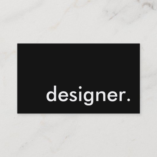 ontwerper. visitekaartje (Voorkant)