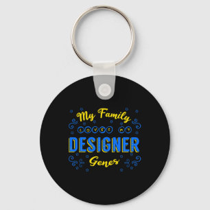 Ontwerpergenen Downsyndroom Bewustzijn Chromosoom Sleutelhanger